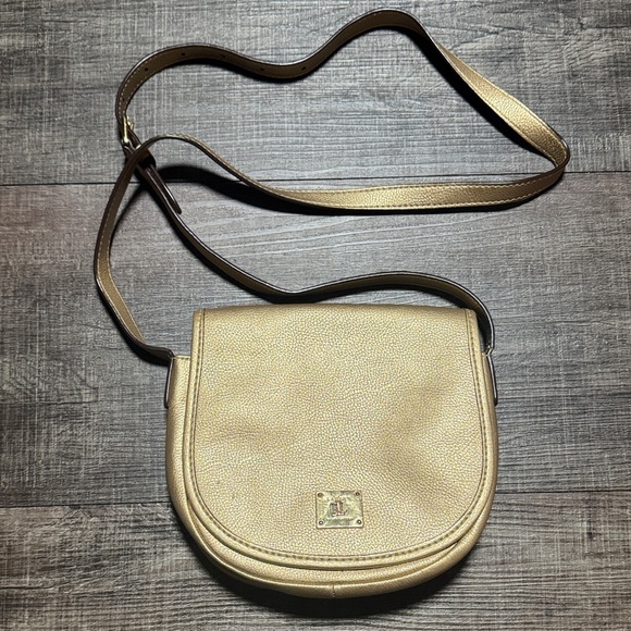 Lauren Ralph Lauren Handbags - Lauren Ralph Lauren Gold Crossbody Bag